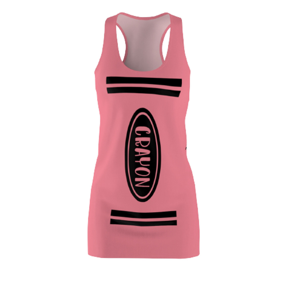 Crayon Costume For Teachers, Crayon Dress Women Pink Size XL and Purple Size M - Picture 5 of 6